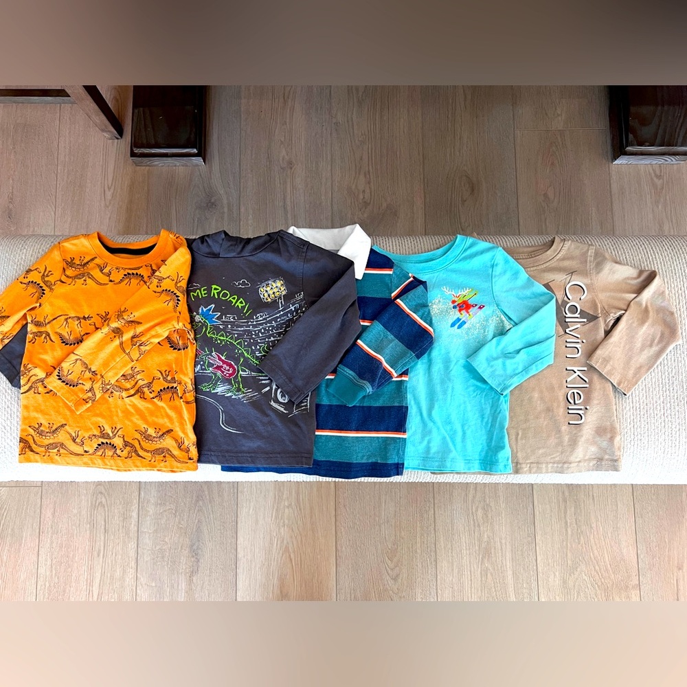 2T Boys Long Sleeve Tops